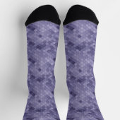 Lila-farbige Diagonal Socken (Oben)