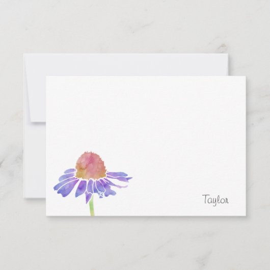 Lila Farbkanal Mitteilungskarte (Vorderseite)