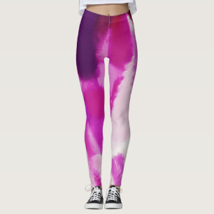 Lila Farbspritzer Leggings