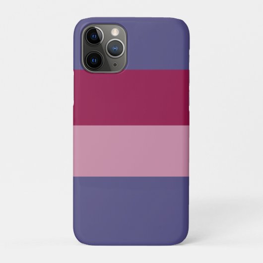 Lila Farbstreifen Case-Mate iPhone Hülle (Rückseite)