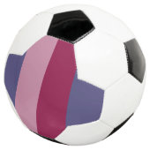Lila Farbstreifen Fußball (Dreiviertel)