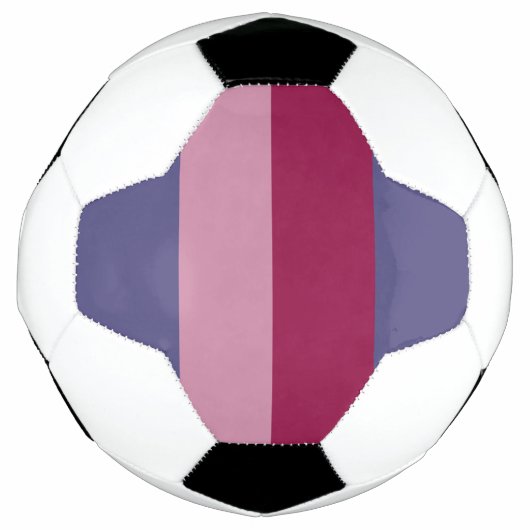 Lila Farbstreifen Fußball (Vorderseite)