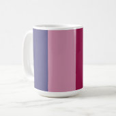 Lila Farbstreifen Kaffeetasse (Vorderseite Links)