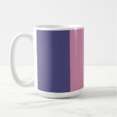 Lila Farbstreifen Kaffeetasse (Links)