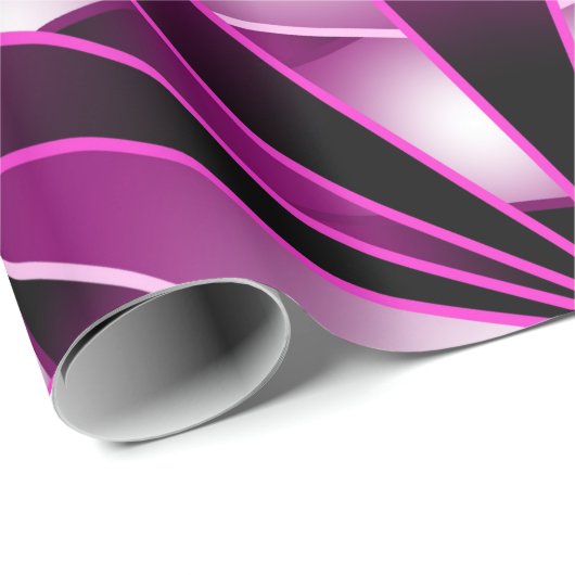 Lila Farbtiefe Gezeichnet Geschenkpapier (Rolleneckpunkt)
