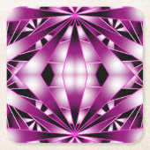 Lila Farbtiefe Gezeichnet Rechteckiger Pappuntersetzer (Vorderseite)