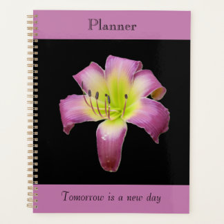 Lila Farbton-Lilien-Planer Planer