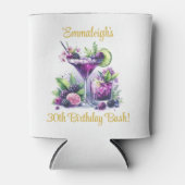 Lila Farbtöne: Ein blauvioletter Geburtstagsbash Dosenkühler (Vorderseite)