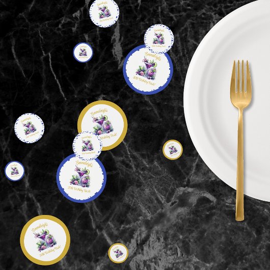 Lila Farbtöne: Ein blauvioletter Geburtstagsbash Konfetti