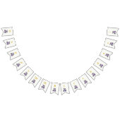 Lila Farbtöne: Ein blauvioletter Geburtstagsbash Wimpelkette (Alle)