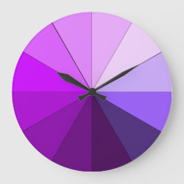 lila Farbtöne Große Wanduhr