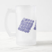 Lila Farbtöne Mattglas Bierglas (Links)