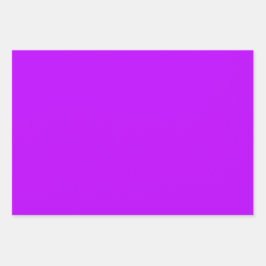 Lila Farbtöne von Elektro-Lavendel 3 Tones Geschenkpapier Set