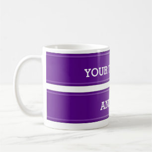 LILA Farbverlauf BANNER + Ihr Text Kaffeetasse