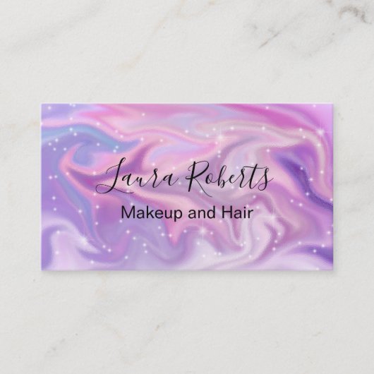 Lila Farbverschiebung Visitenkarte (Vorderseite)