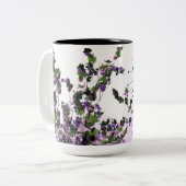 Lila Fauna mit Hummingbirds Tasse (Vorderseite Links)