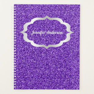 Lila Faux Glitter Dein Name Teile Dein Funkeln Planer