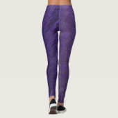 Lila Feather Tartan Leggings (Rückseite)