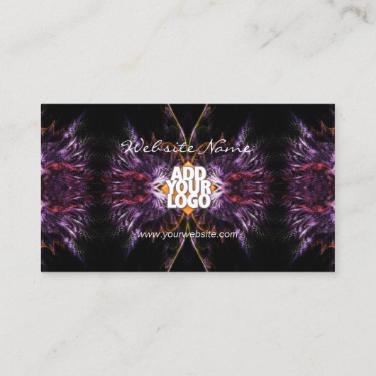 Lila FeathersVisitenkarte Visitenkarte (Rückseite)