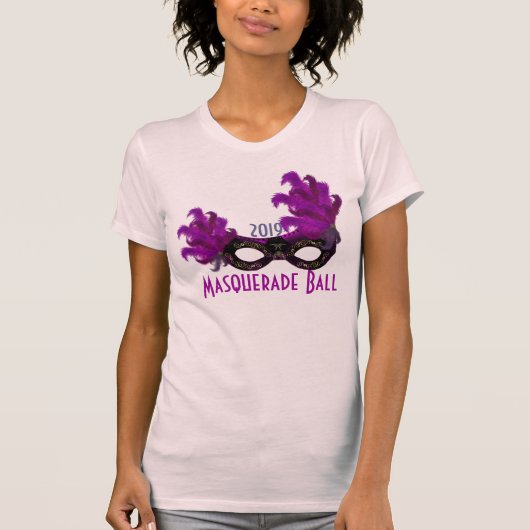 Lila Feder-venezianische T-Shirt (Vorderseite)