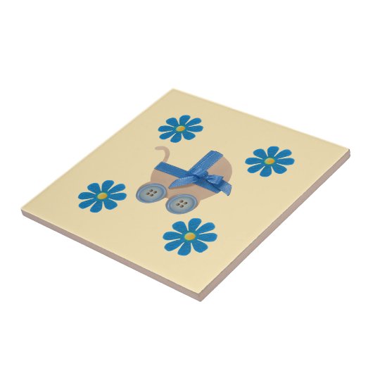 Lila Federkeil, violette Blumen Fliese (Seite)