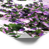 Lila Fee mit Hummingbirds Print Poster (Ecke)