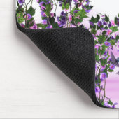 Lila Fee mit Kolibris Mousepad (Ecke)
