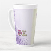 Lila Fee (passendes liniertes Tagebuch erhältlich) Milchtasse (Linke Ecke)