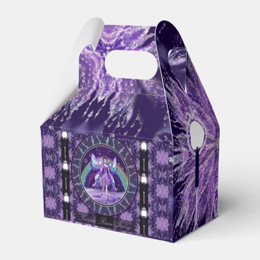 Lila Feenjacke Geschenkschachtel (Rückseite)