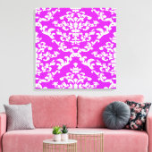 Lila feiner Damask @ Emporiomoffa Leinwanddruck (Insitu (Wohnzimmer))