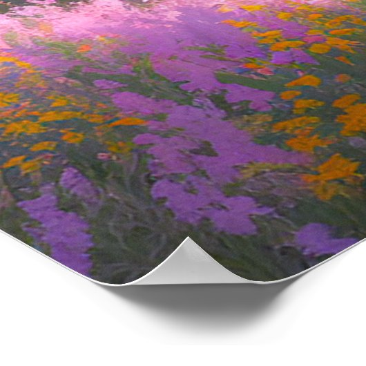 Lila Feld Poster (Ecke)