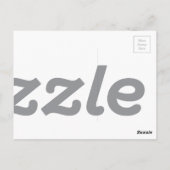 Lila Felder Postkarte (Rückseite)