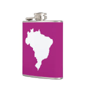 Lila festes Brasilien Flachmann (Links)