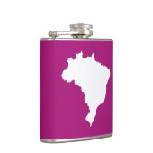 Lila festes Brasilien Flachmann (Rechts)