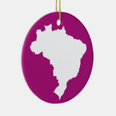 Lila festliches Brasilien in Emporio Moffa Keramikornament (Rechts)