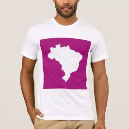 Lila festliches Brasilien in Emporio Moffa T-Shirt
