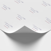 lila fett 50 Geburtstag Jubiläum Name Datum hinzuf Geschenkpapier (Ecke)