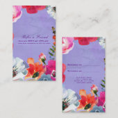 Lila, fett gestrichener Pop Chic Weiterempfehlen Empfehlungskarte (Vorne/Hinten)