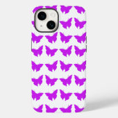 Lila, fette Mod-Butterfliegen Case-Mate iPhone Hülle (Rückseite)