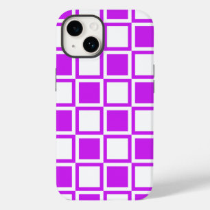 Lila fette Mod-Quadrate Case-Mate iPhone 14 Hülle