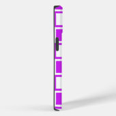 Lila fette Mod-Quadrate Case-Mate iPhone Hülle (Rückseite / Rechts)