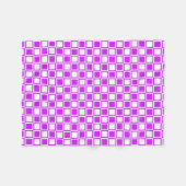 Lila fette Mod-Quadrate Fleecedecke (Vorderseite (Horizontal))