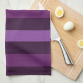 Lila fette Streifen Geschirrtuch (Viertel Falte)