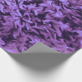Lila Feuer Geschenkpapier (Ecke)
