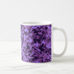 Lila Feuer Kaffeetasse