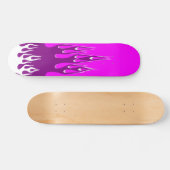 Lila Feuer-LichtSkateboard Skateboard (Horizontal)
