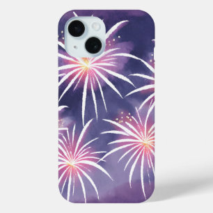 Lila Feuerwerk   Pastell-Aquarell Case-Mate iPhone Hülle