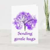 Lila Fibromyalgie Karte (Vorderseite)