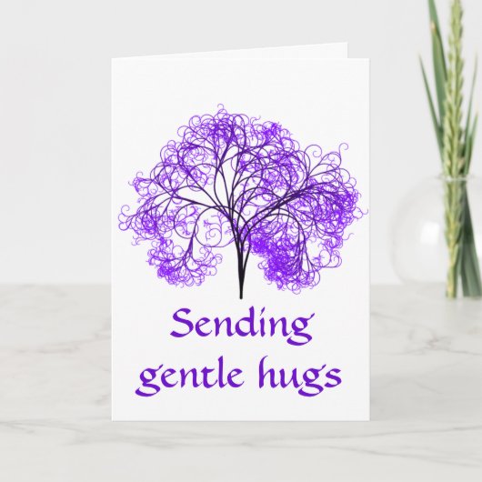 Lila Fibromyalgie Karte (Vorderseite)