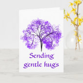 Lila Fibromyalgie Karte (Gelbe Blume)